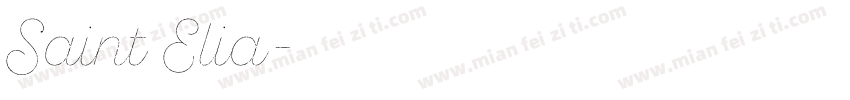 Saint Elia字体转换